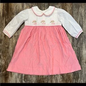 3T Embroidered Snowman Dress